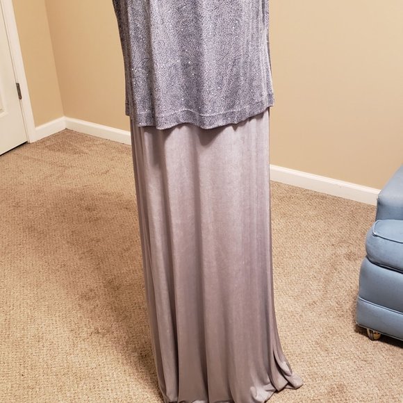 Alex Evenings Light Blue sparkly dress - Picture 2 of 12